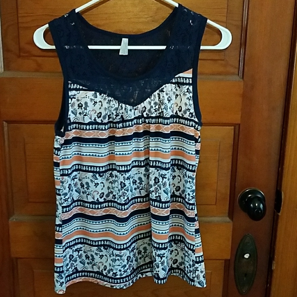 Floral designed tank top